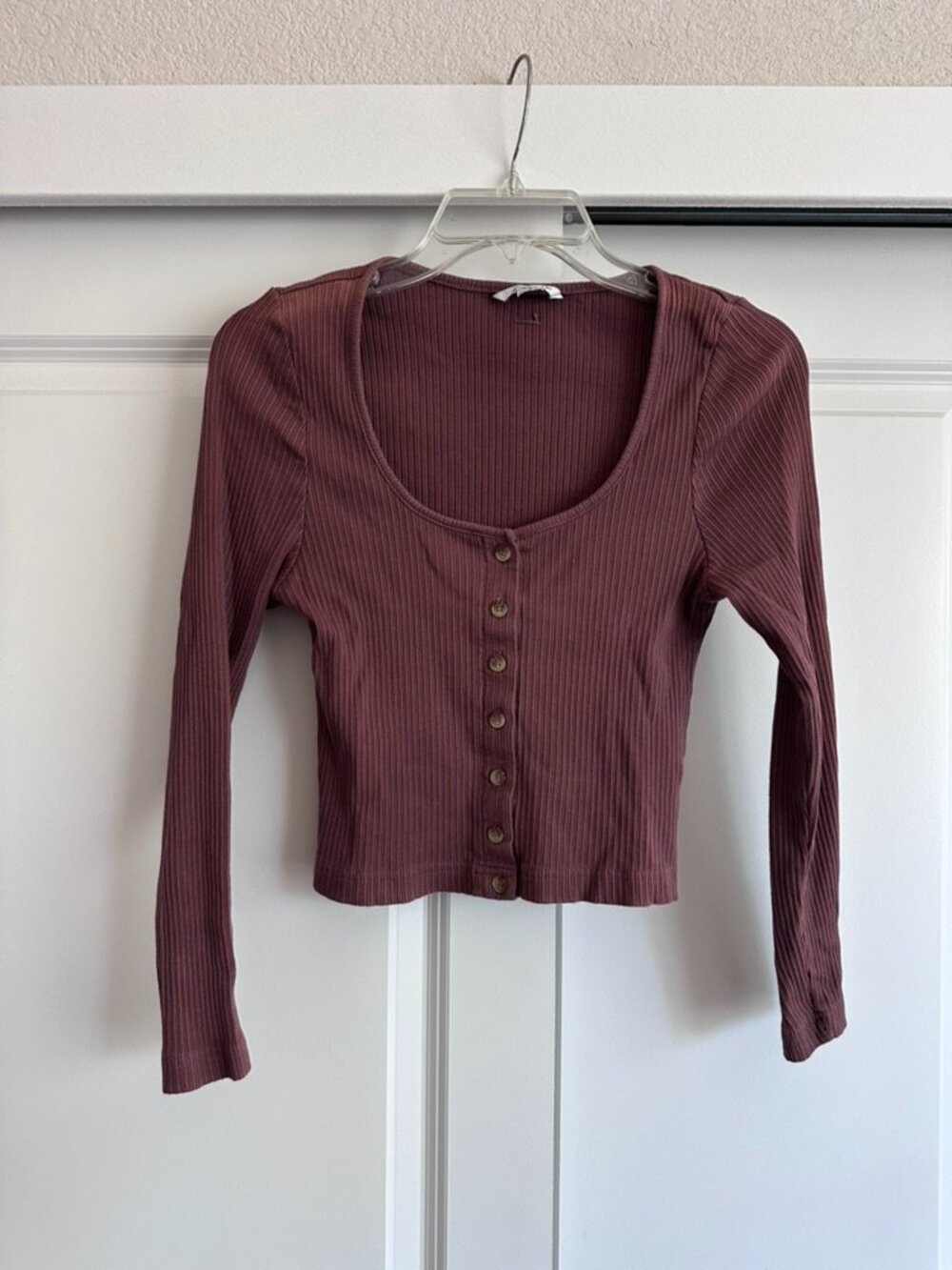O'Neill Button-Front Crop Top
